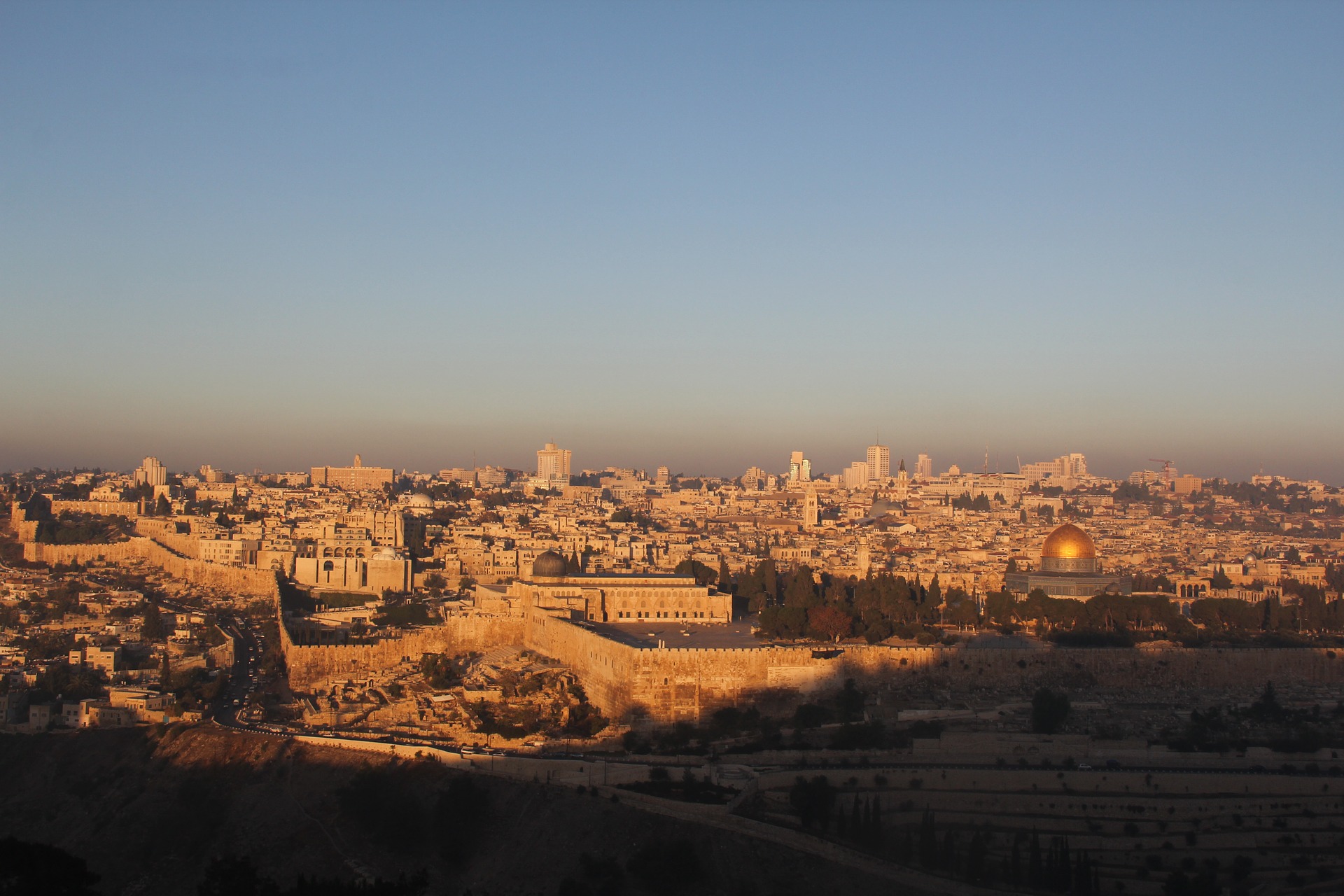 travel writing: the city of Jerusalem, Israel at sunrise