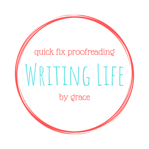 quick fix proofreading: quick fix proofreading logo, Writing Life by Grace